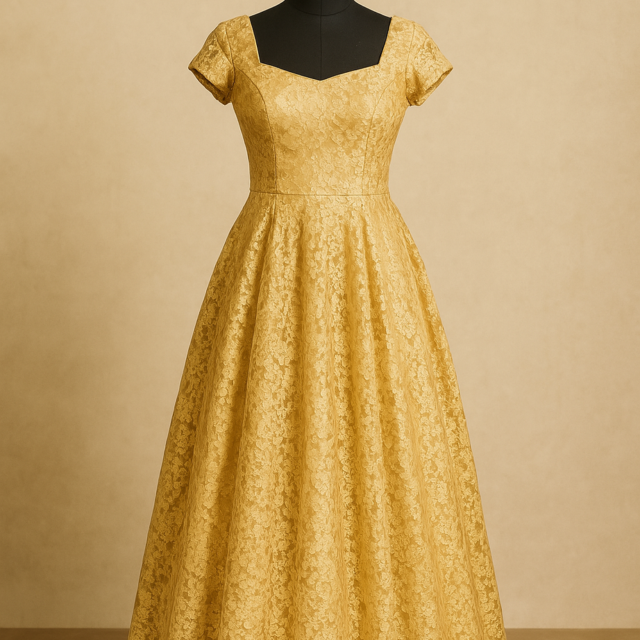 Elara Lace Flare Gown